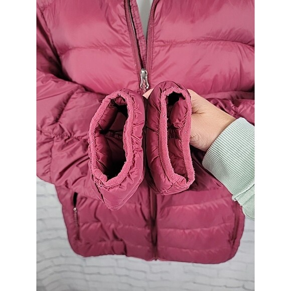Eddie Bauer Ladies Down Packable Jacket Iridescent Plum 650 Fill Power Large - Picture 2 of 9